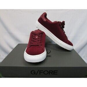 G/FORE Shoes Womens Size 6.5 Red Leather Spikeless Golf Sneakers G4LF18EF10
